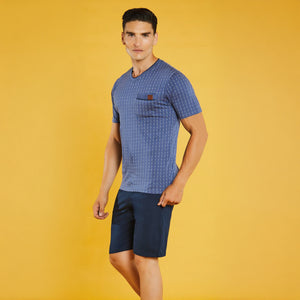 Pigiama Uomo Estivo 100% cotone Nazareno Gabrielli U6023