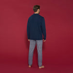 Pigiama uomo 100% caldo cotone a collo alto Ragno U842N0