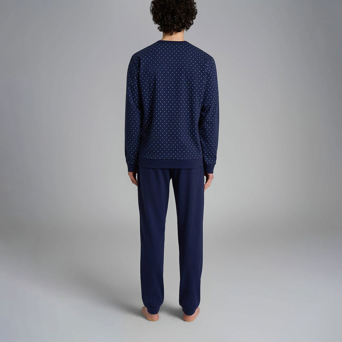 Pigiama uomo scollo a serafino in caldo cotone Ragno U956N1
