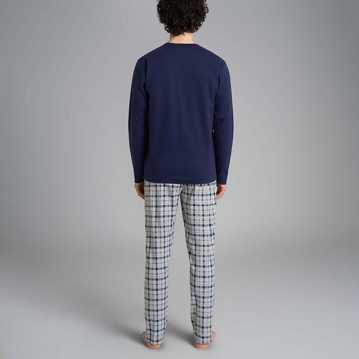 Pigiama uomo tartan caldo cotone Ragno U960NU
