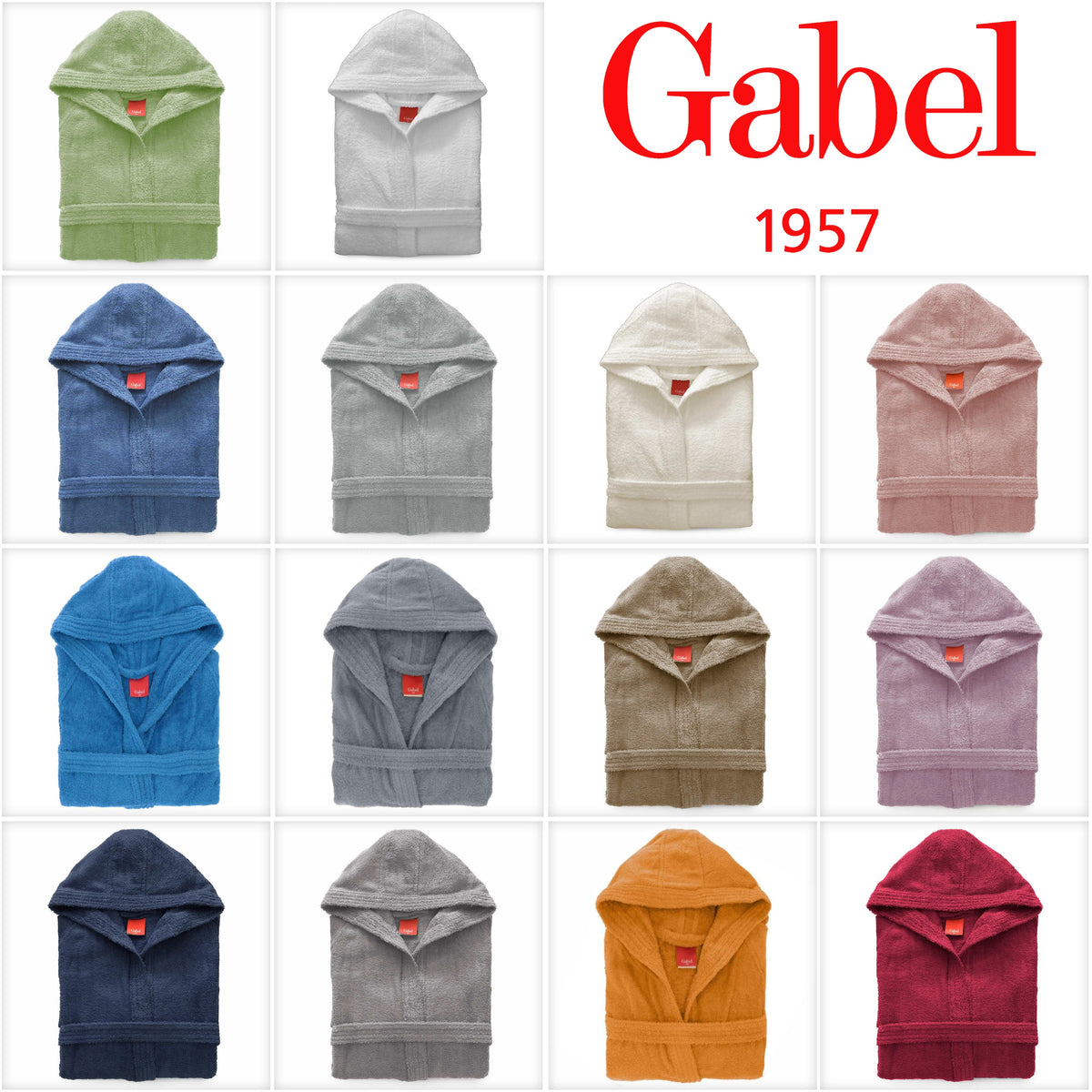 Accappatoio Gabel spugna 100% cotone 380 gr/mq