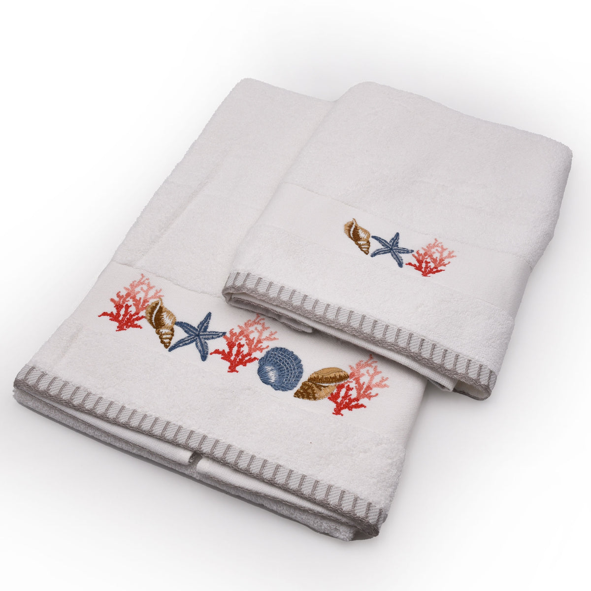 Vingi set asciugamani viso e ospite Lindos bianco