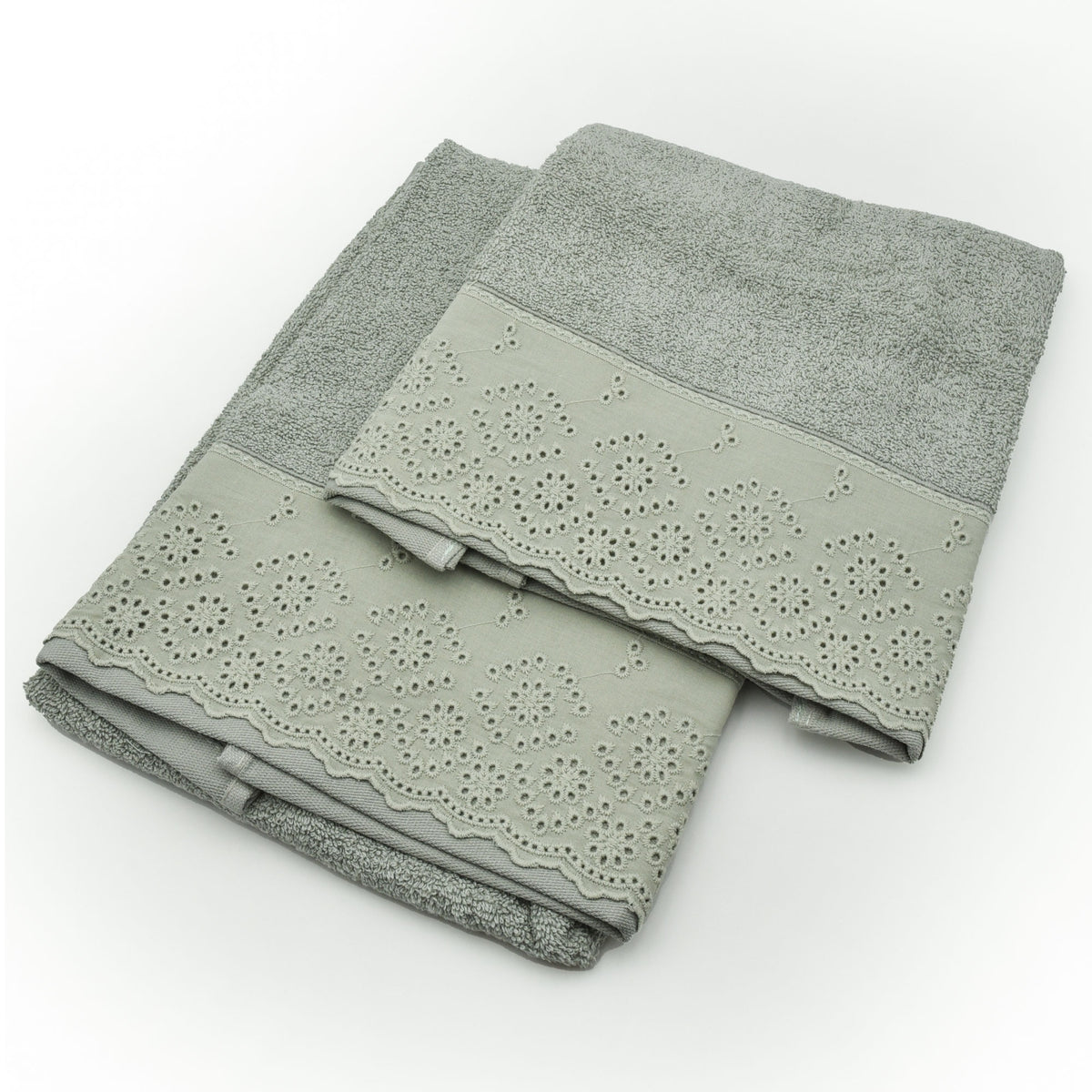 Vingi set asciugamani viso e ospite San Gallo oliva