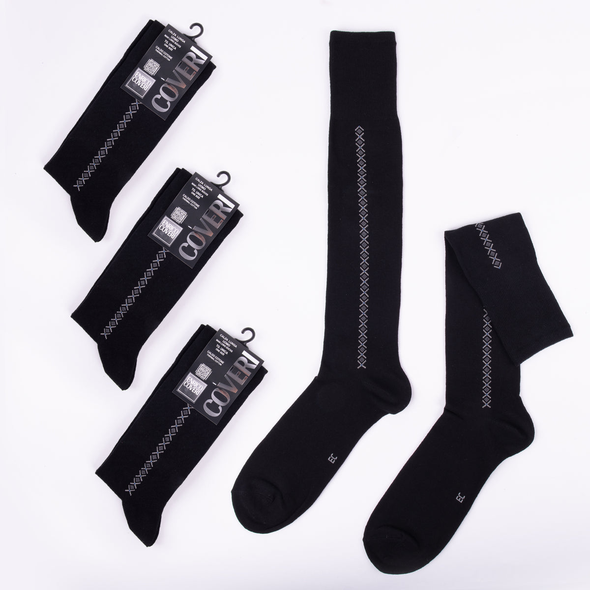 Calze lunghe uomo Enrico Coveri 321 caldo cotone 3 paia Var. C