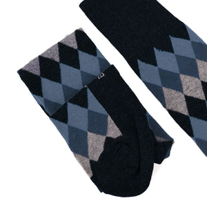 Calze lunghe uomo Enrico Coveri 328 rombi caldo cotone 3 pz Var. B