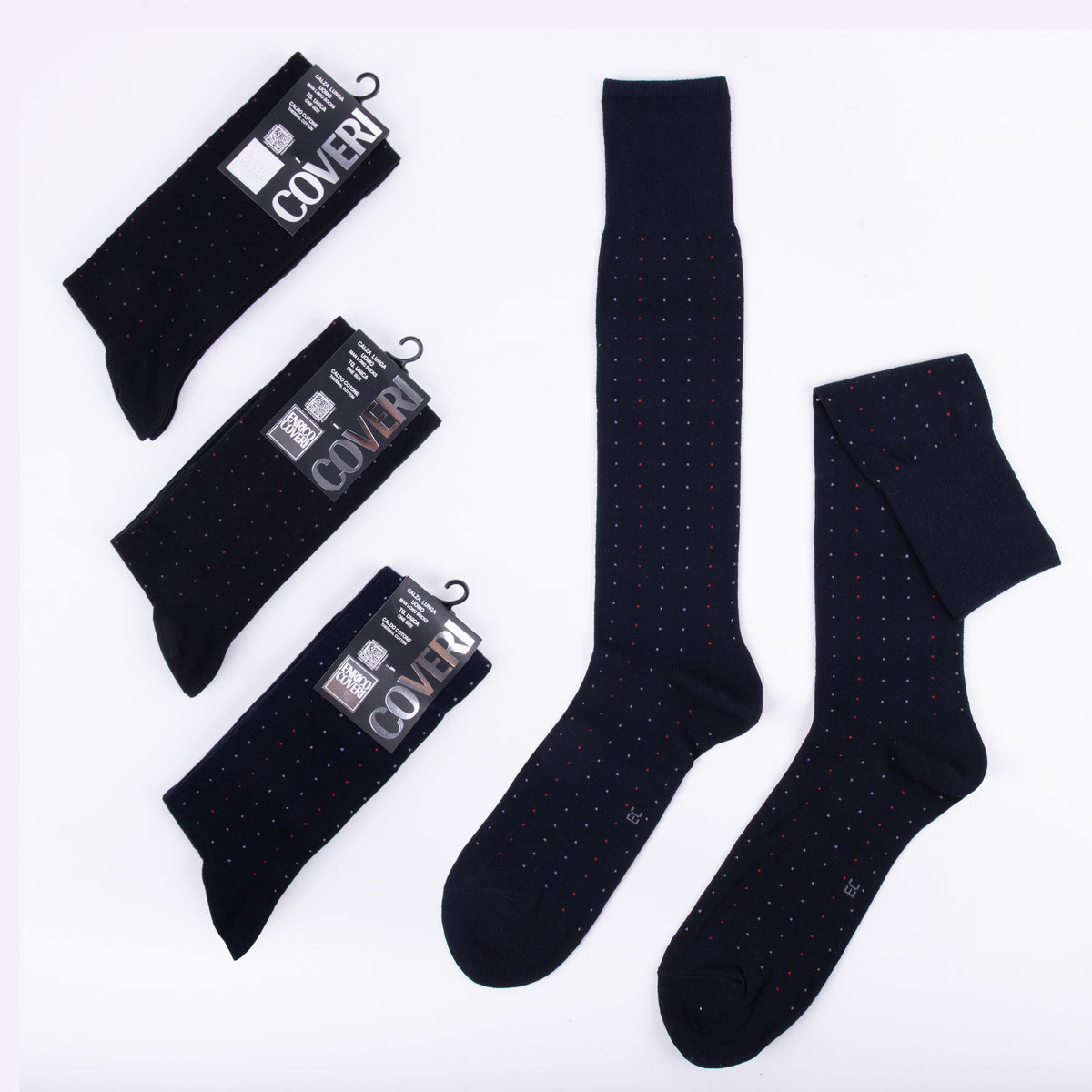 Calze lunghe uomo Enrico Coveri 35c caldo cotone 3 paia Var. B