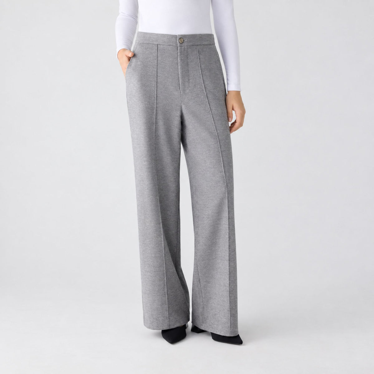 Pantalone donna vita alta viscosa Ysabel Mora 70487