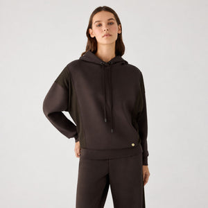 Felpa donna con cappuccio scuba Ysabel Mora 70745