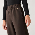 Pantalone tuta scuba dettagli a coste Ysabel Mora 70747