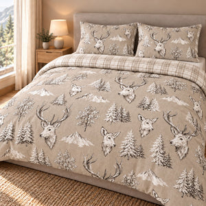 Competo letto con renne 100% cotone Zambaiti north 0365