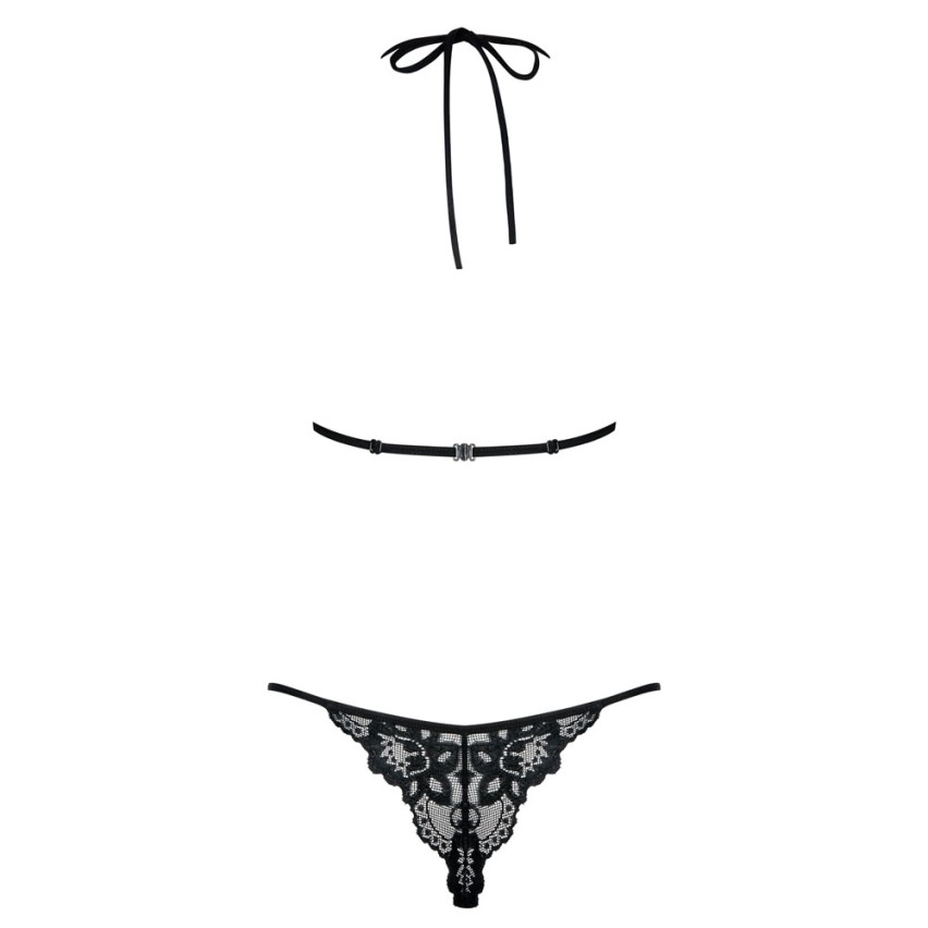 Sexy Completino Intimo Hot Obsessive Idillia Teddy Nero Intimorosa