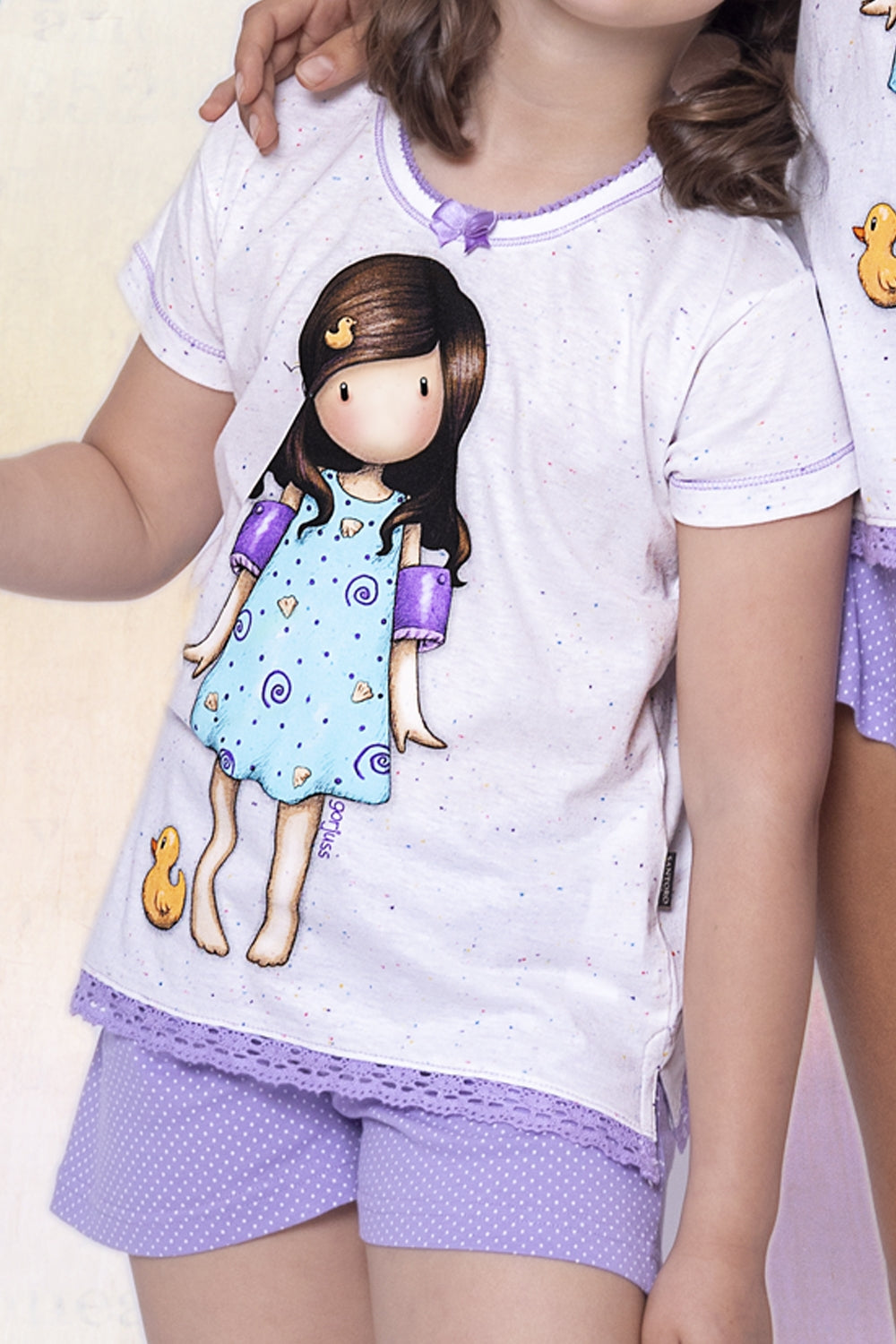 Pigiama bambina Santoro Gorjuss 54473 cotone a pois