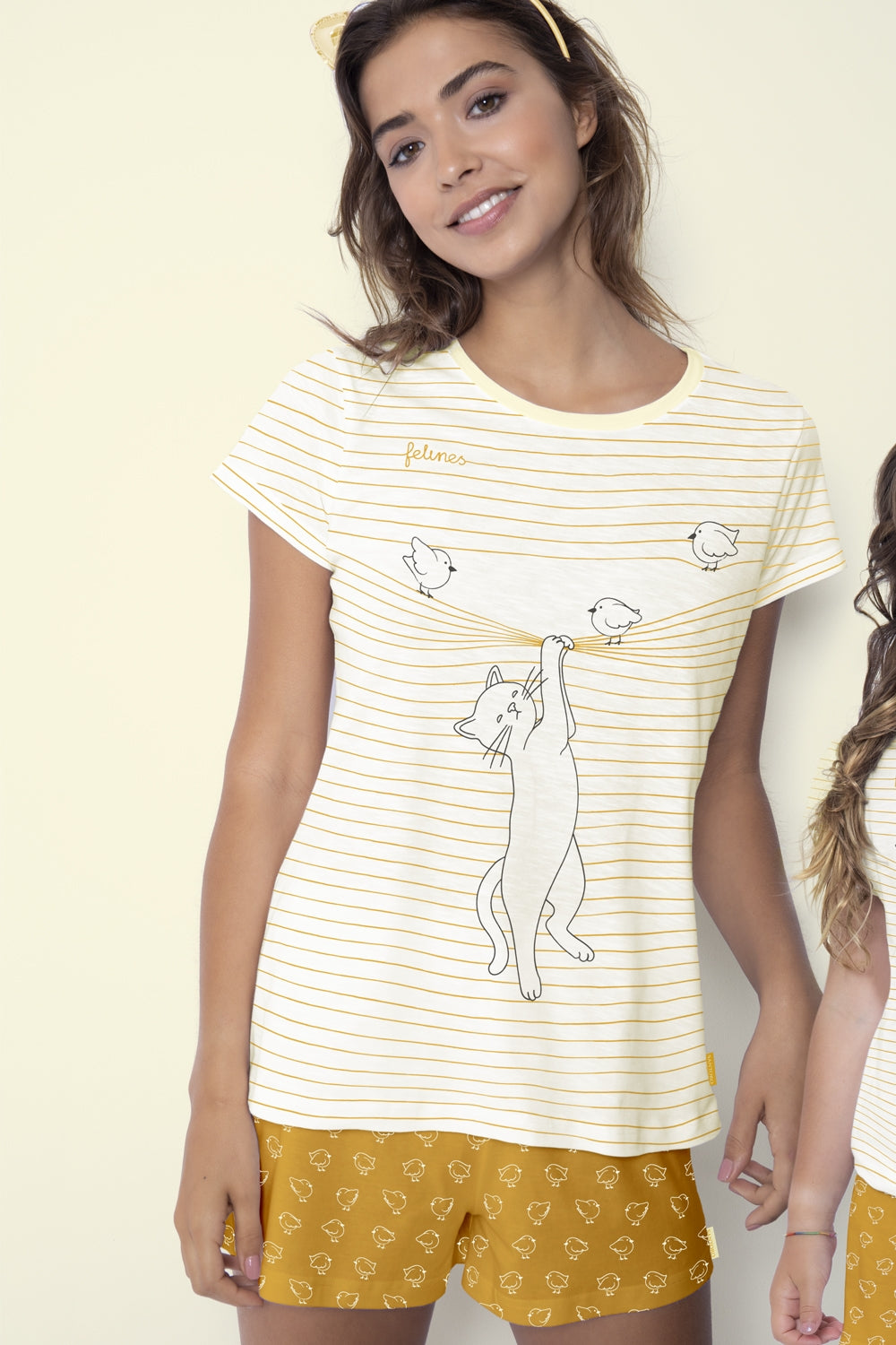 Pigiama donna Santoro Felines 54483 cotone estivo