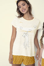 Pigiama donna Santoro Felines 54483 cotone estivo