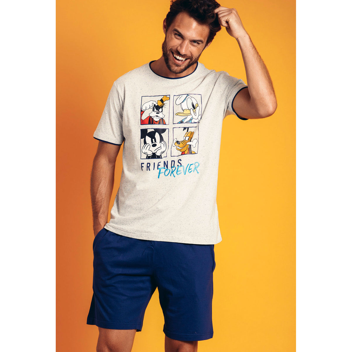 Pigiama uomo corto Disney 55417 Friends Forever