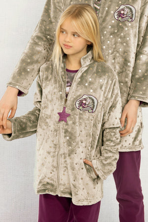 Giacca invernale bambina Santoro Gorjuss 57367 caldissimo pile coral