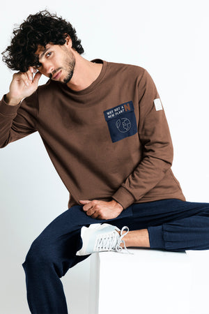 Pigiama in cotone felpato stile tuta uomo Admas 60303