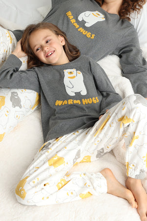 Pigiama bimba in caldo cotone orso Admas 60861