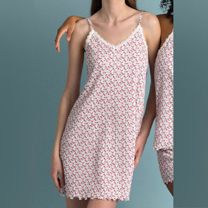 Camicia da notte flowers in cotone morbido Admas 61255