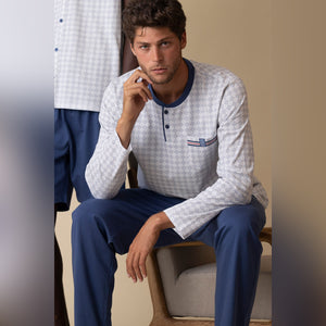 Pigiama lungo in cotone leggero Admas 62113