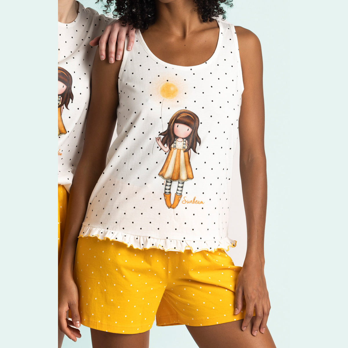 Pigiama bambina Santoro Gorjuss 62405 corto 100% cotone
