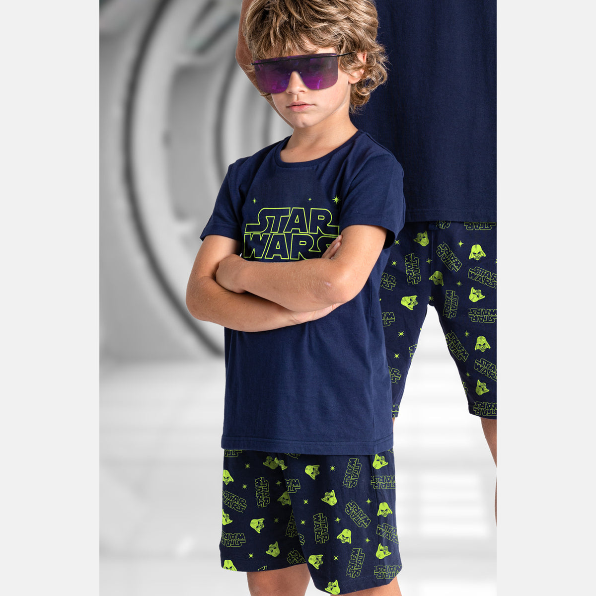 Pigiama uomo estivo Star Wars 62542 100% cotone