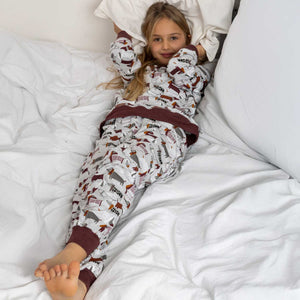 Pigiama bambina caldo cotone con bassotti Admas 63354