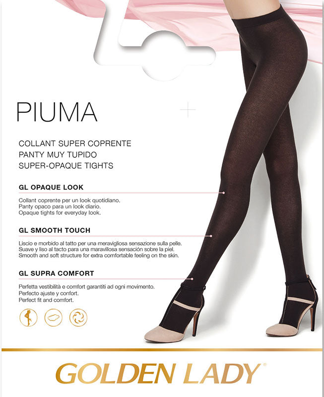 Collant Golden lady Piuma super coprente caldo morbido