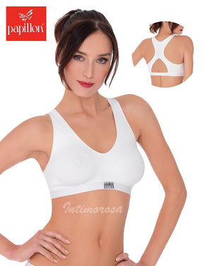 Reggiseno Papillon sportivo 1360 microfibra incrocio posteriore