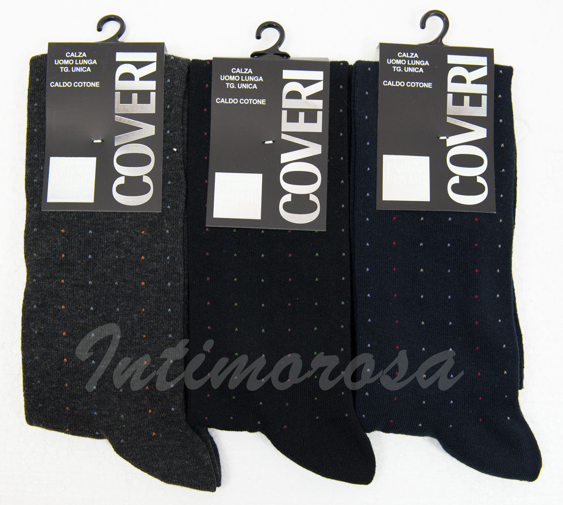 Calze uomo lunghe Enrico Coveri caldo cotone 3 paia