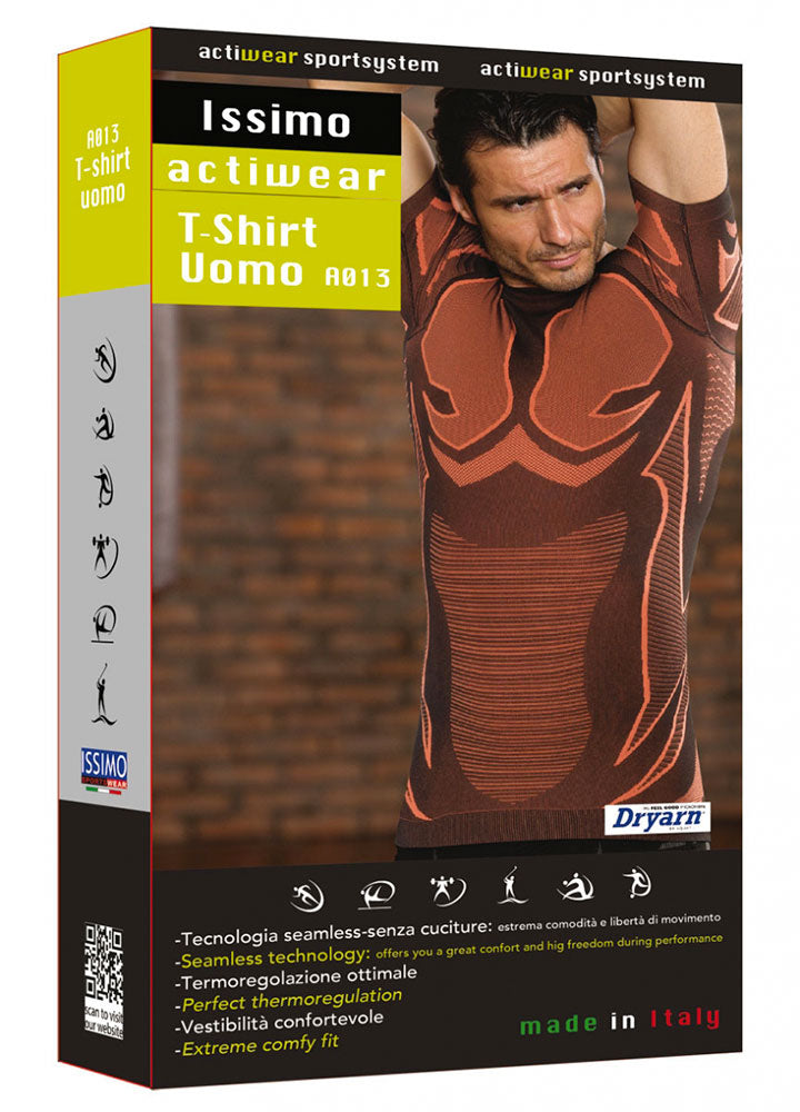 Maglia sport uomo Issimo mezza manica Actiwear A013 traspirante