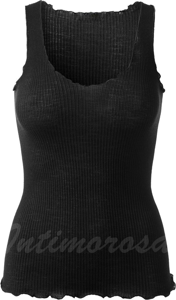 Canotta donna Bluintimo 211 tubolare spalla larga smerlata