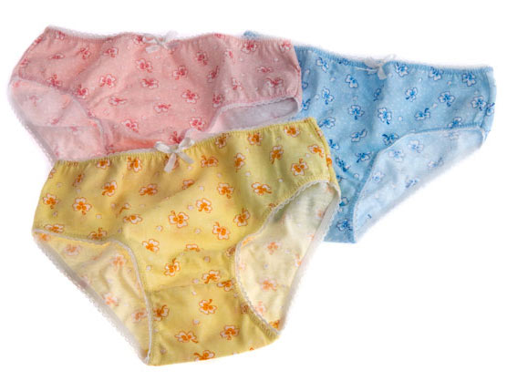 Slip bimba cotone fantasia fiori Effenne 6 pezzi