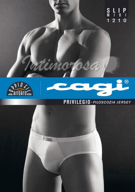 Slip Cagi 1210 uomo midi filo di scozia