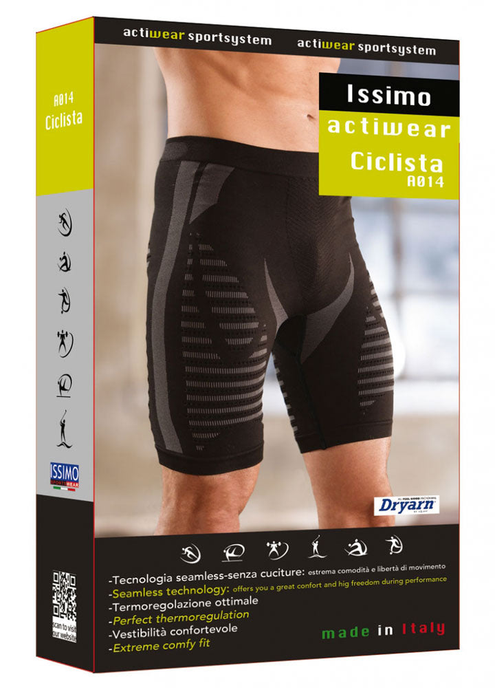 Pantaloncino uomo ciclista Issimo Actiwear A014 Traspirante