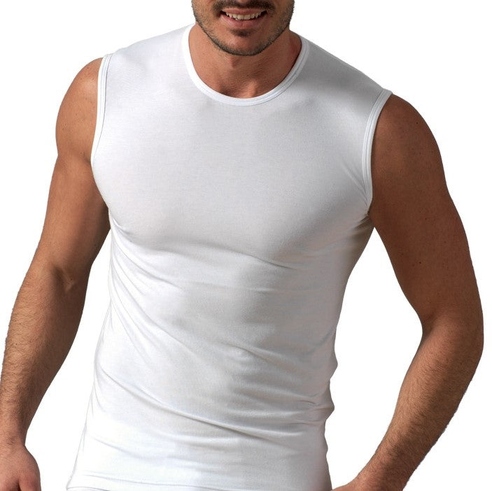 Maglia da uomo smanicato Rossoporpora 055 3 pezzi