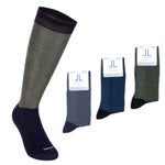 Calze lunghe uomo Lancetti 06 filo di scozia fantasia var. A 3 pz.