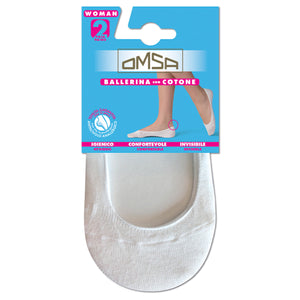 Salvapiede cotone ballerina 062 antiscivolo Omsa 2 paia