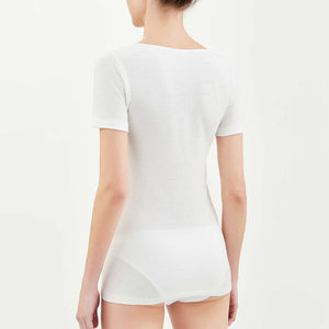 Maglia donna maniche corte cotone e lana Ragno 072457