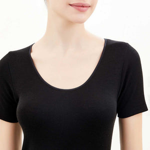 Maglia donna maniche corte cotone e lana Ragno 072457