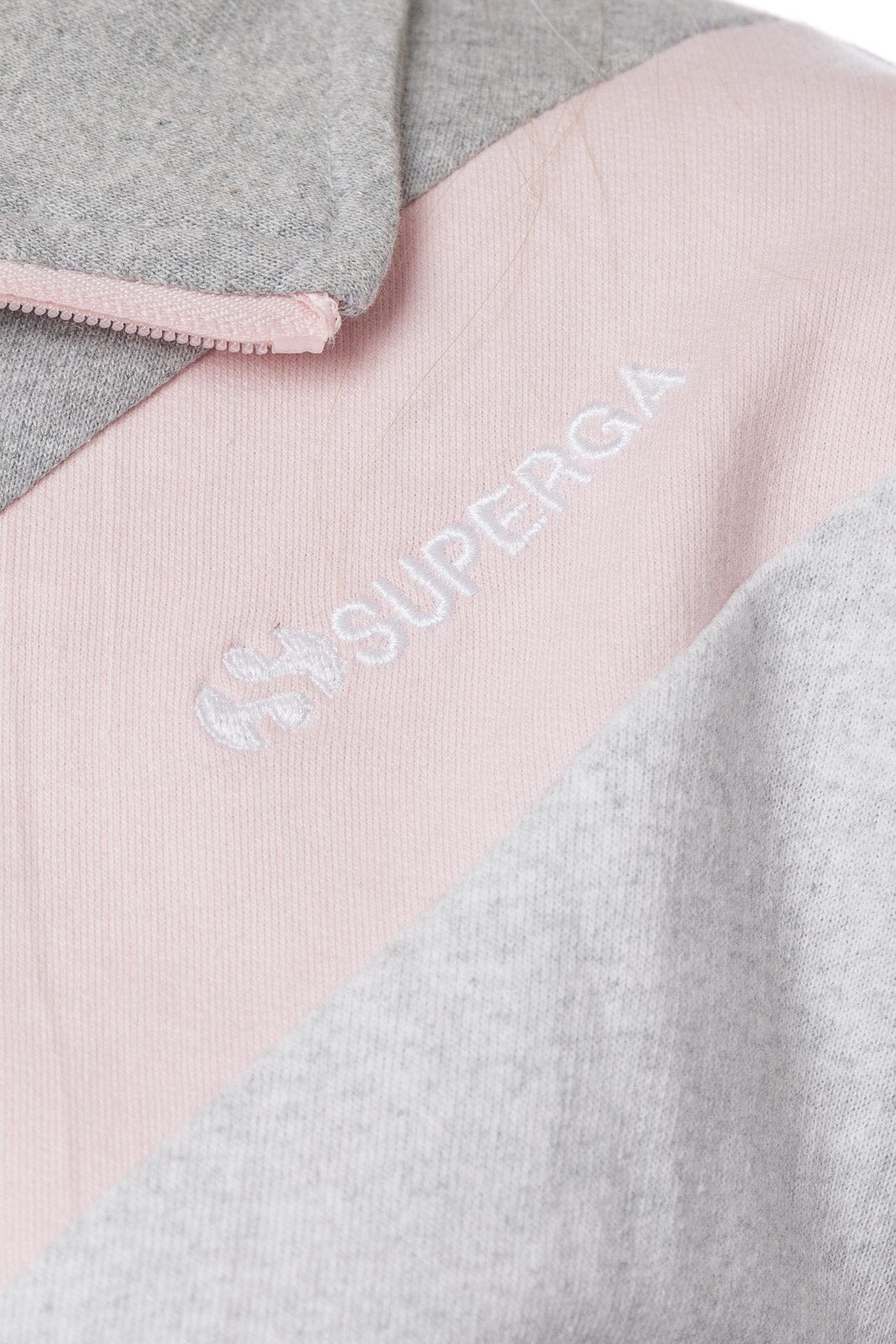 Tuta donna cotone Superga SWS23200 rosa grigio melange