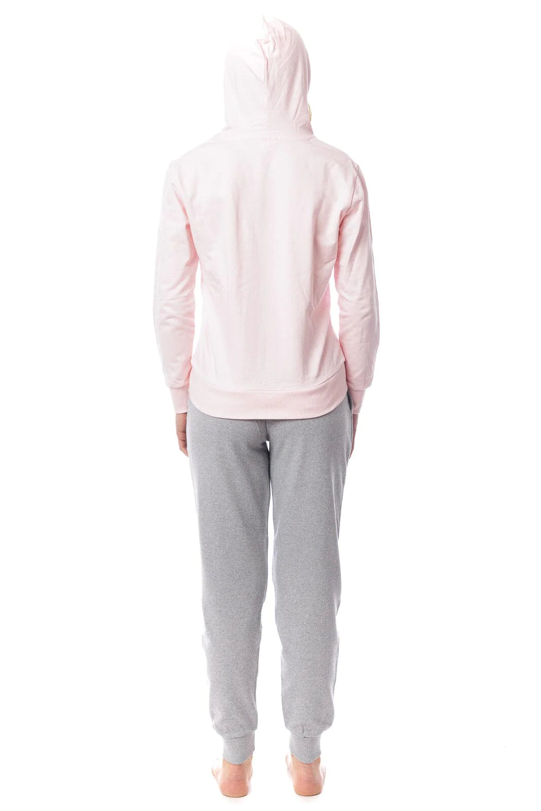 Tuta donna cotone Superga full zip SWS23207 rosa grigio sport tempo libero