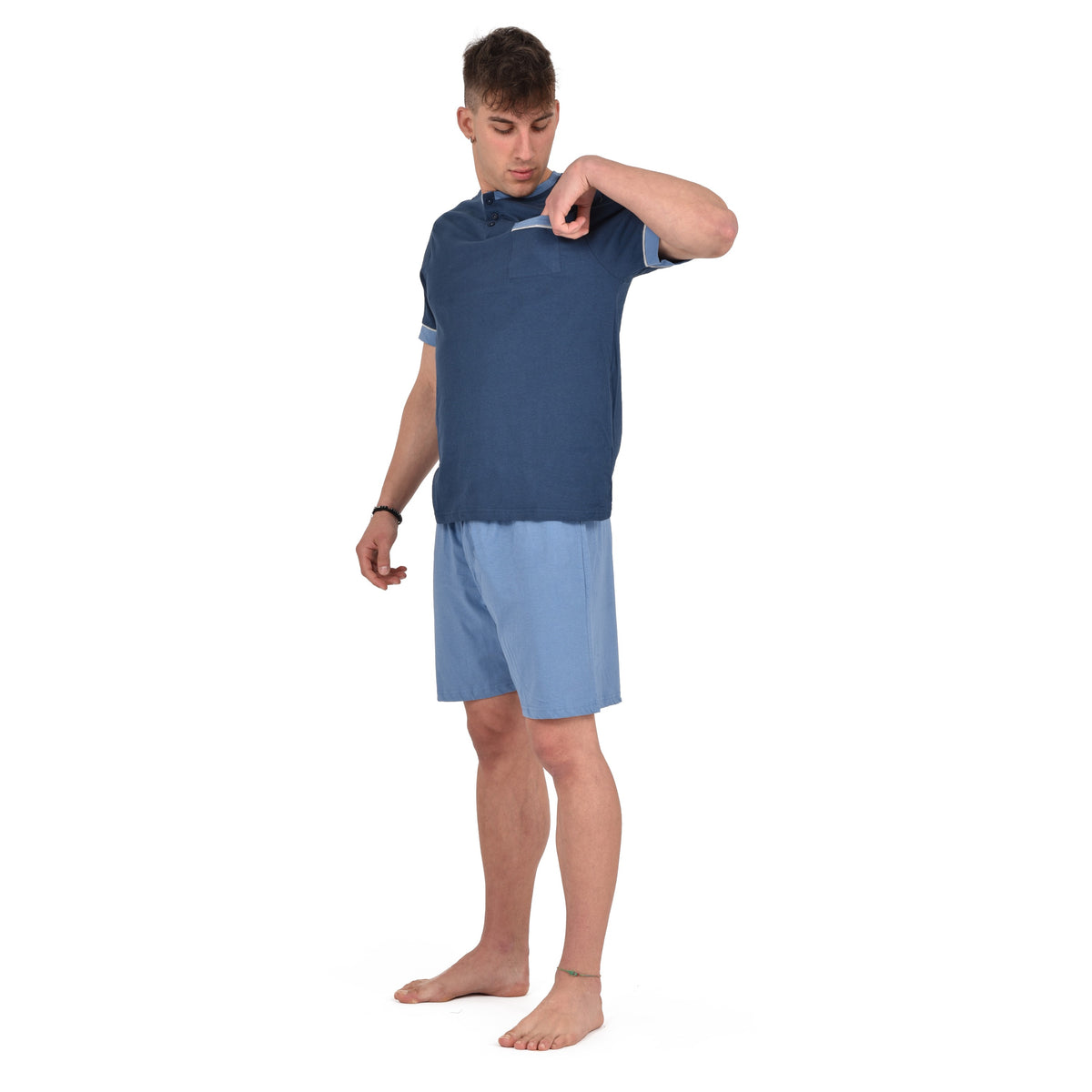 Pigiama uomo cotone estivo corto Cippi tinta unita 0954 - S23