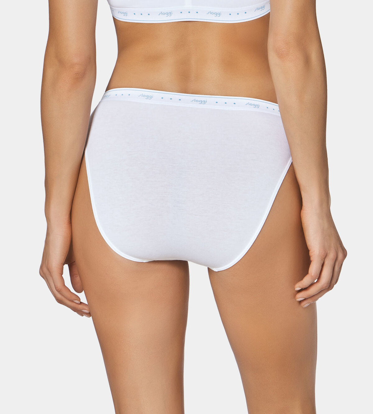 Slip donna Sloggi 100 tai  sgambati cotone 2 pezzi