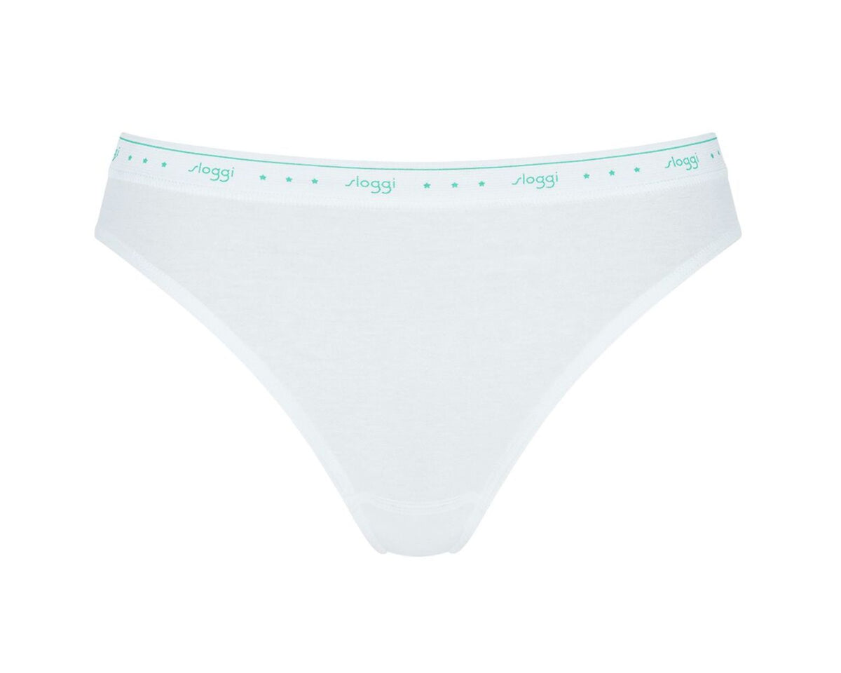 Slip donna Sloggi 100 tai  sgambati cotone 2 pezzi