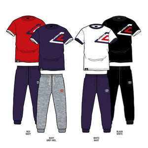 Pigiama Umbro 10182 pantalone lungo manica corta cotone