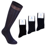 Calze lunghe uomo Lancetti 11 filo di scozia fantasia var. B 3 pz.