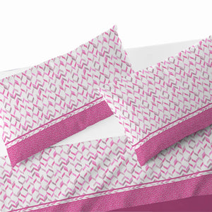 Completo letto matrimoniale cotone made in Italy Vegas Biancaluna
