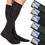 Calze uomo pois  lunghe caldo cotone Meritex 1244 6 paia