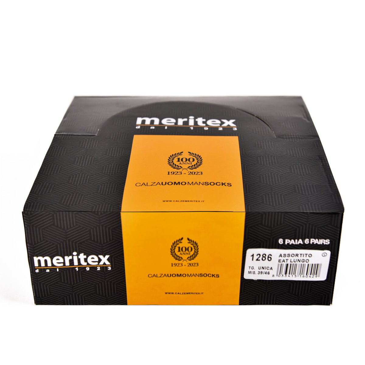 Set Calze lunghe assortite caldo cotone Meritex centenario 6 paia 
